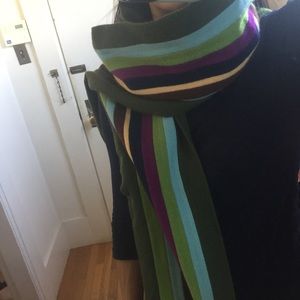 Paul Smith Multi Striped 100% Wool Scarf